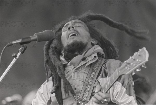 Bob Marley bei seinem Konzert in München