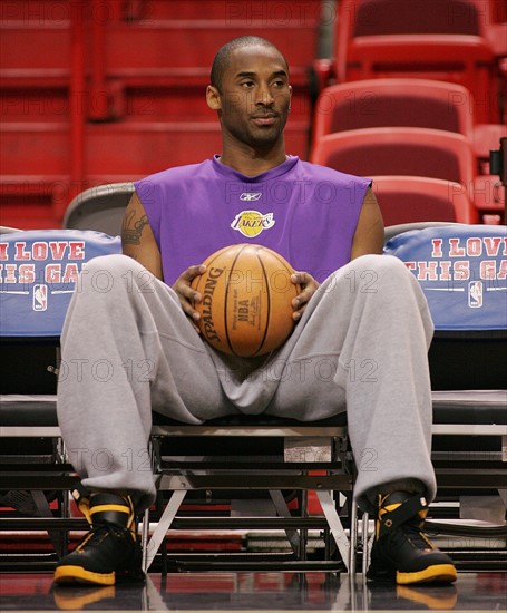 Basketball; NBA Saison 2004/2005
Miami Heats 102 vs. 89 Los Angeles Lakers
Kobe Bryant (LA)
FOTO: Pressefoto ULMER / Markus Ulmer