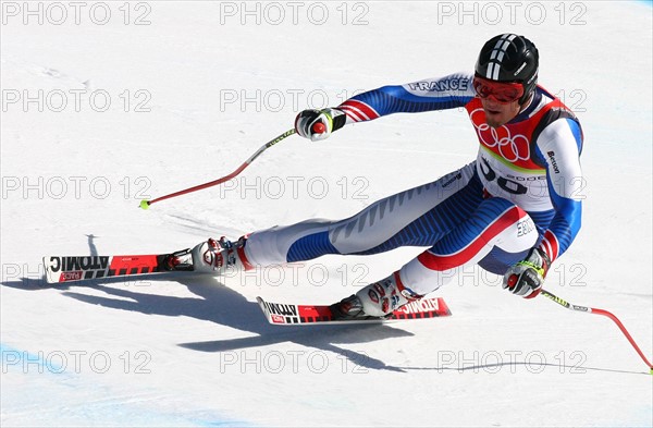 Olympia
20. Olympische Winterspiele 2006 Turin
Abfahrt Herren 12.02.2006
Antoine Deneriaz (FRA) in Aktion
FOTO : Pressefoto Ulmer/Foto-NET/Daniel Ulmer