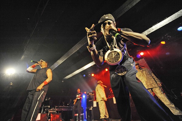 Public Enemy: Konzert der Rap-Formation um die Rapper Flavor Flav und Chuck D in der Grossen Freiheit 36 in Hamburg am 05.12.2008.