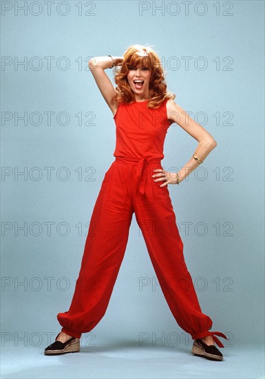 Die britische Popsängerin und Malerin Amanda Lear, aufgenommen am 21. November 1978.