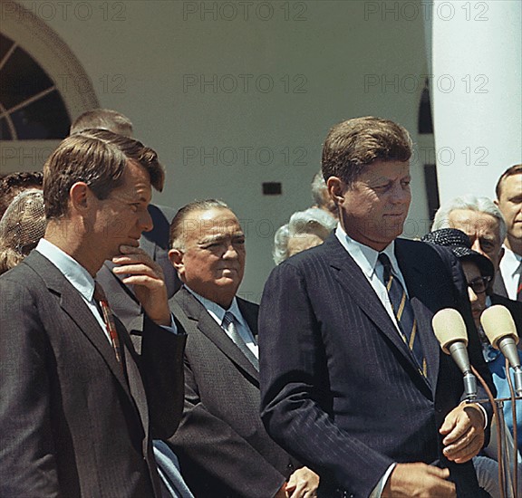 John F. Kennedy, Robert Kennedy et John Edgar Hoover