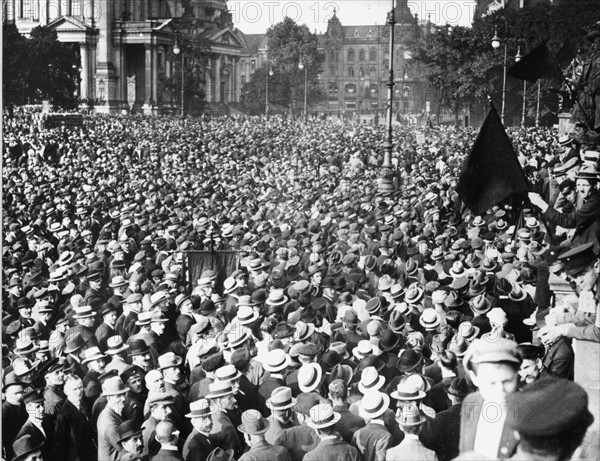 Demonstration against peace terms in 1919