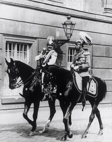 Emperor Wilhelm II. and King Georg V. in 1913