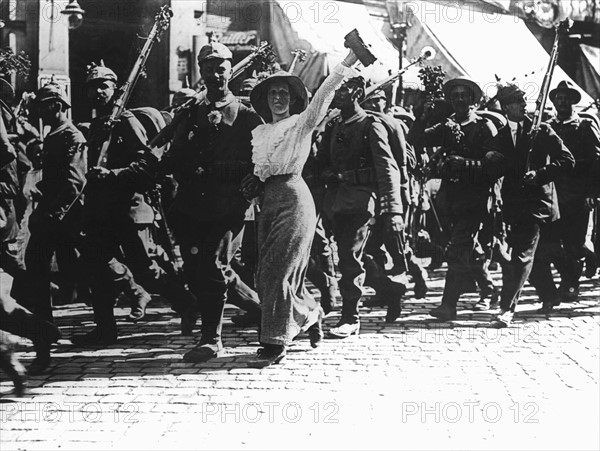 Germans go to World War I