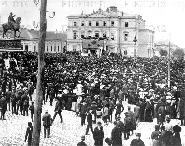 World War I - Demonstration in Belgrad