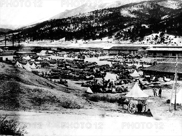 Camp militaire en Serbie pendant la 1ère Guerre Mondiale.