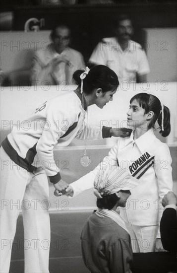 Nadia Comaneci et Nellie Kim