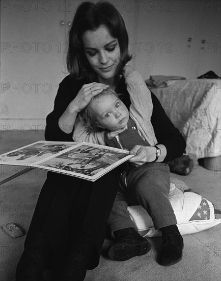 Romy Schneider et son fils David