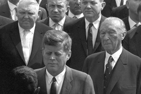 Le Président John F. Kennedy lors d'une visite à Cologne en 1963