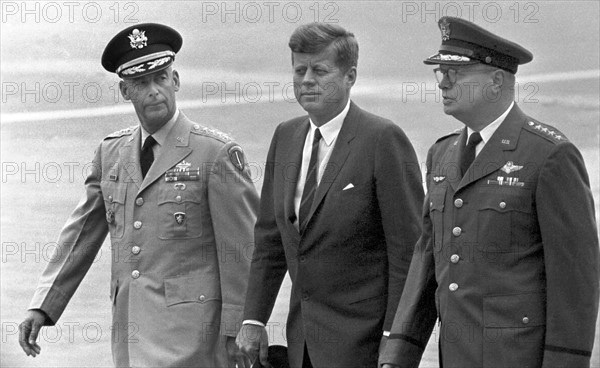 Le Président John F. Kennedy lors d'une visite à Hanau en 1963