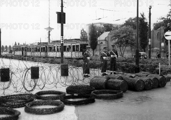 House of Broadcasting in Berlin sealed off by British troops