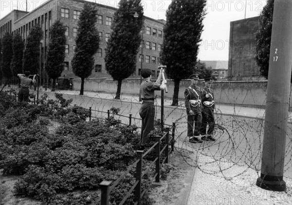 House of Broadcasting in Berlin sealed off by British troops