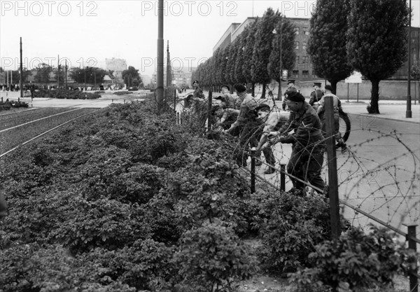 House of Broadcasting in Berlin sealed off by British troops