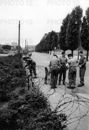 House of Broadcasting in Berlin sealed off by British troops