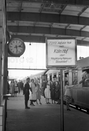 Berlin - interzonal train 1949