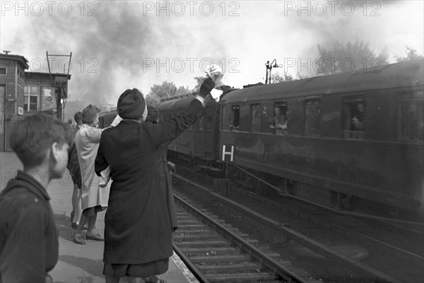 Berlin - interzonal train 1949