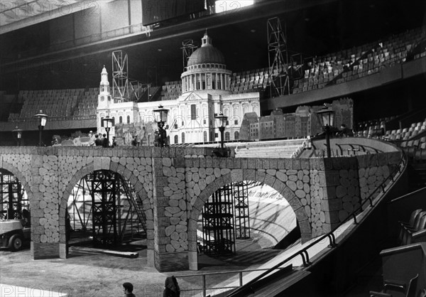 Backdrop of British Berlin Tattoo