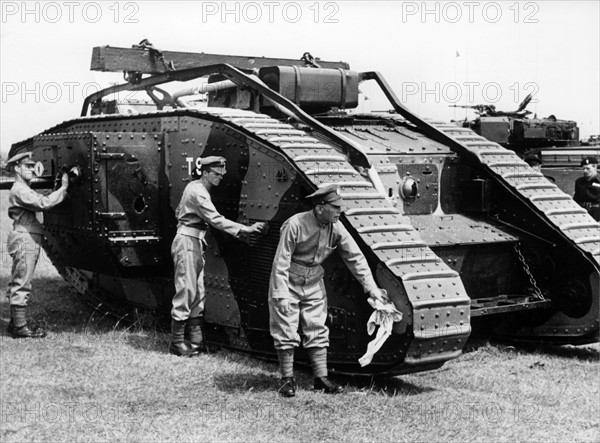 Historical tank of British army in Germany