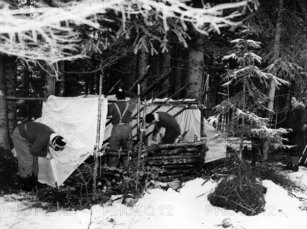 Survival training of the Royal Air Force in Upper Bavaria