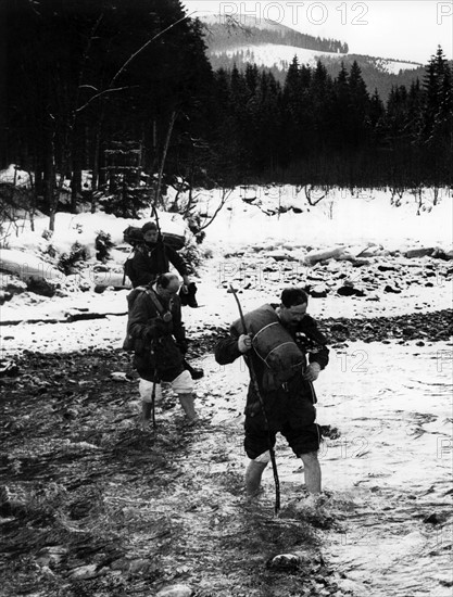 Survival training of the Royal Air Force in Upper Bavaria