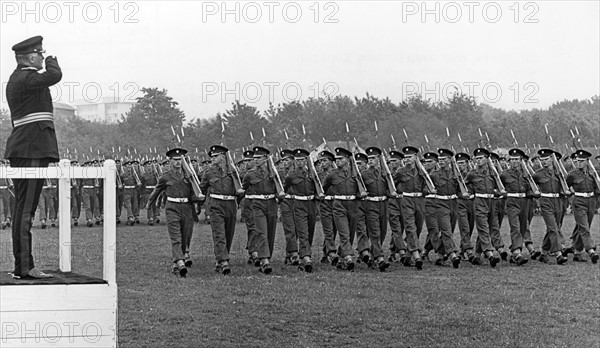 Birthday parade for the British queen in Germany