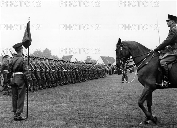 Birthday parade for the British queen in Germany