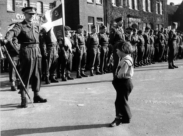 Farewell parade of the Danish army in Itzehoe