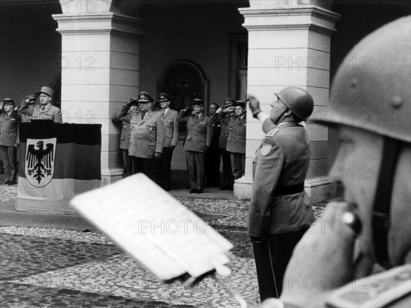 Headquarters meeting of German and French soldiers in Diez