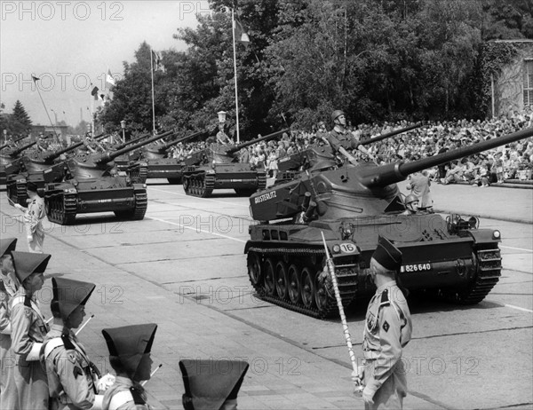 Parade on national day of French army in Berlin