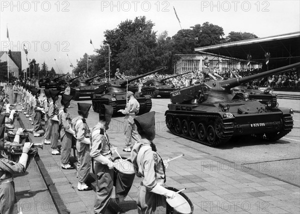 Parade on national day of French army in Berlin