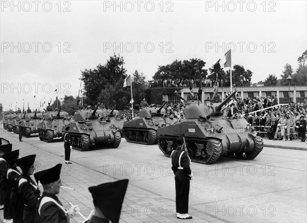 Parade on national day of French army in Berlin