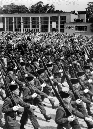 The French army's parade on the occasion of the French national holiday in Berlin