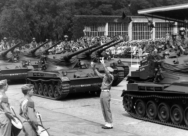 Military parade on French national day in Berlin