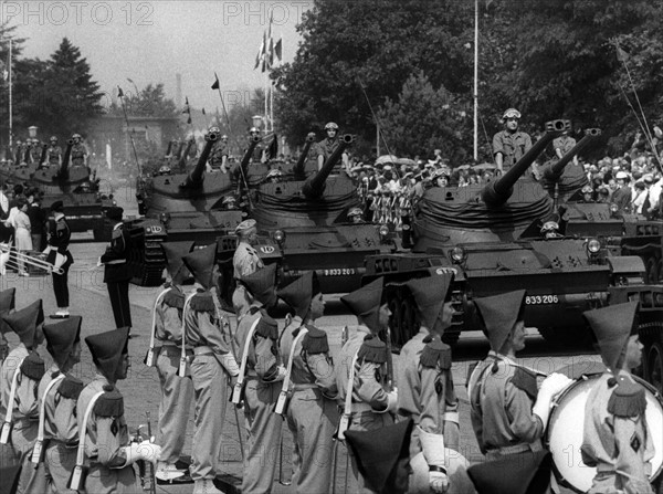 Military parade on French national day in Berlin