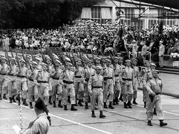 Military parade on French national day in Berlin