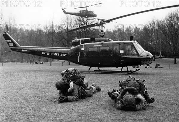 French soldiers at maneuver in Berlin