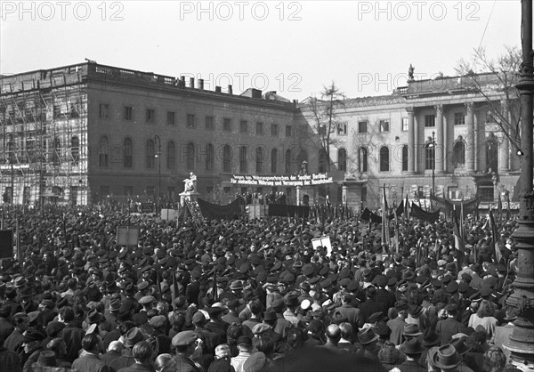 Post-war period - Protest against currency reform in 1949