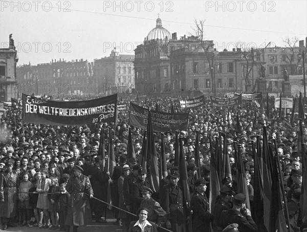 Post-war period - Protest against currency reform in 1949