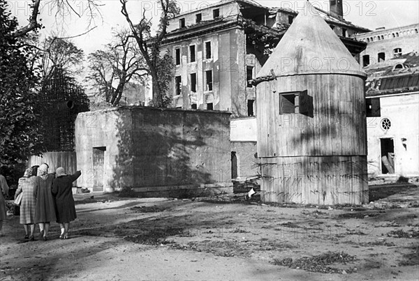 Berlin - destroyed Reich Chancellery and bunker