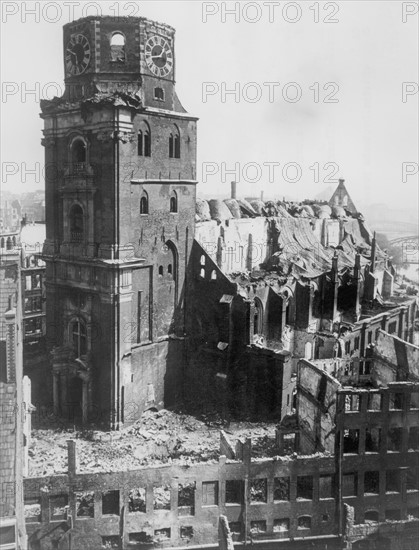 Post-war era - destroyed Hamburg