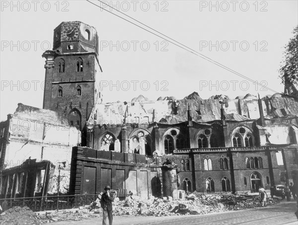 Post-war era - destroyed Hamburg