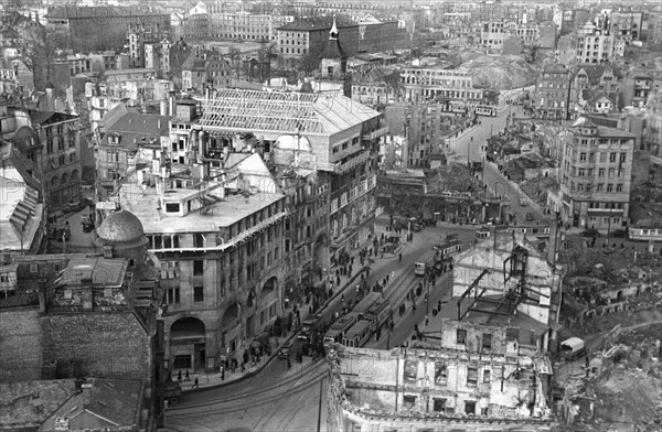 Destroyed center of Stuttgart