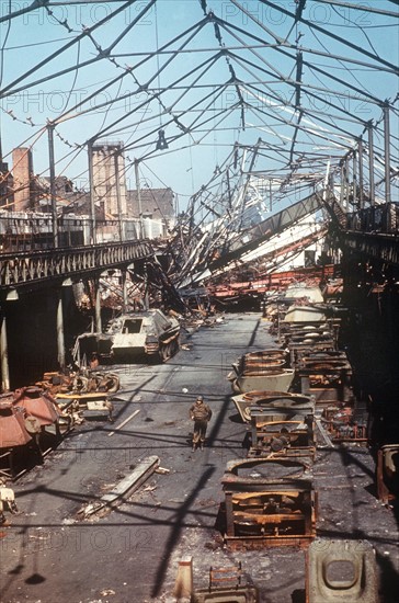 Post-war era - destroyed tank factory