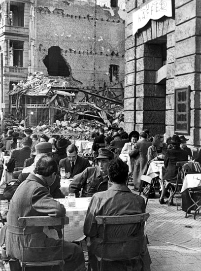 Post-war era - restaurant in Frankfurt