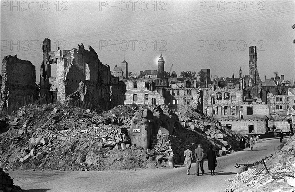 Post-war era - destroyed Nuremberg