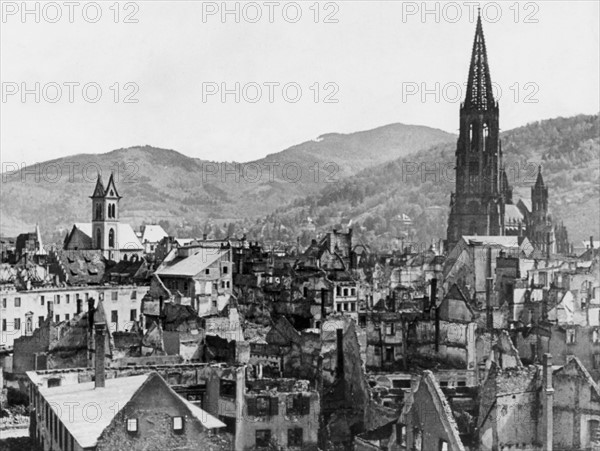 Post-war era - destroyed Freiburg