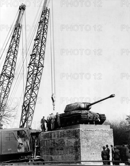 Soviet tank monument is moved