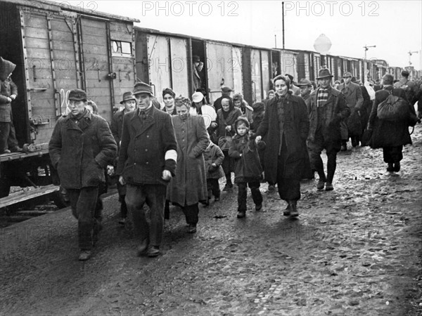 Post-war era - camp for refugees in Bebra