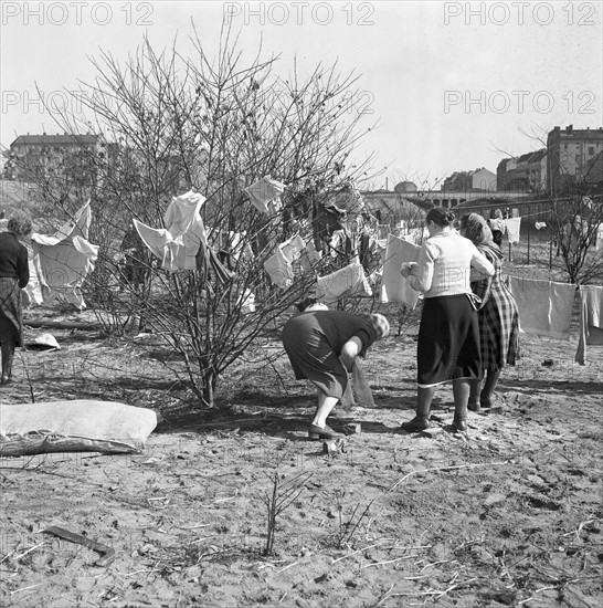 Berlin - camp for GDR refugees 1953